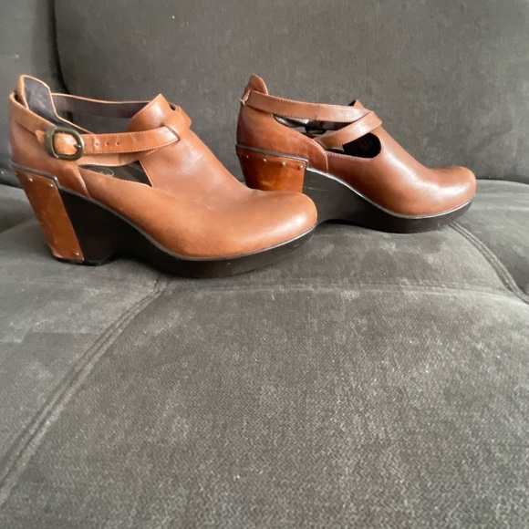 Dansko wedge heels conjac studded leather women’s size 39 - Picture 7 of 9